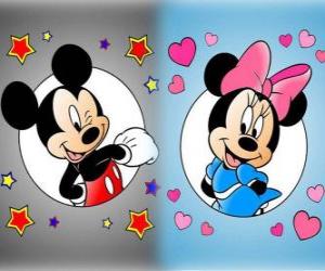 Układanka Mickey i Minnie