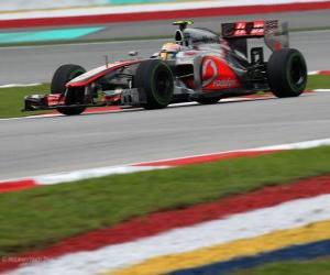 Układanka (2012) Grand Prix Malezji Lewis Hamilton - McLaren-(3 stanowiska)