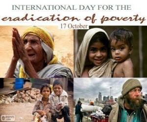Układanka 17 Października Międzynarodowy Dzień walki z ubóstwem