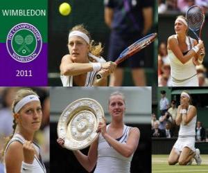 Układanka 2011 Wimbledon Champion Petra Kvitova