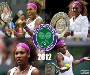 Układanka 2012 Wimbledon mistrz Serena Williams