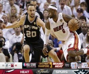 Układanka 2013 NBA Finals, 7 th gry, San Antonio Spurs 88 - Miami Heat 95
