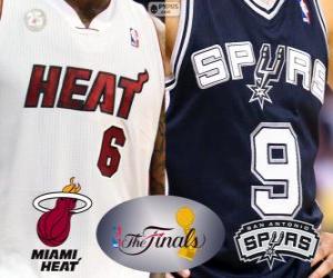 Układanka 2013 NBA Finals. Miami Heat vs San Antonio Spurs