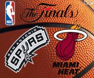 Układanka 2014 NBA Finals. San Antonio Spurs vs Miami Heat