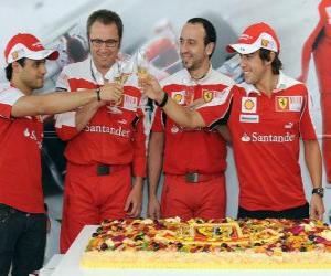 Układanka 29-szy rocznica Fernando Alonso w Grand Prix Węgier 2010