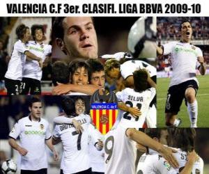 Układanka 3-cia Valencia CF. Liga BBVA niejawne 2009-2010