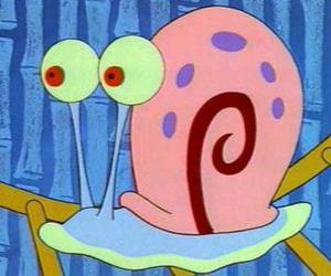 Układanka Gary Ślimak, morskiego ślimaka, który jest umiłowany domowych SpongeBob