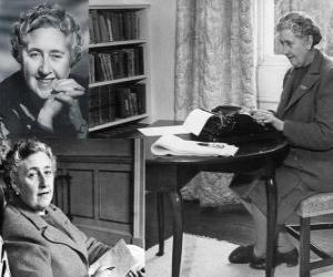 Układanka Agatha Christie (1890 - 1976), brytyjski pisarz powieści detektywistycznej.