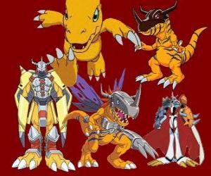 Układanka Agumon jest jednym z głównych Digimon. Agumon jest bardzo odważny i zabawy digimon