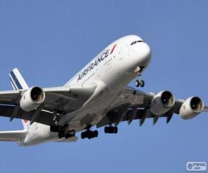 Układanka Air France to francuska flaga roznosiciel