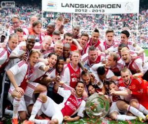 Układanka Ajax Amsterdam, mistrz Eredivisie 2012-2013, holenderski piłka nożna liga