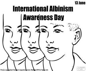 Układanka Albinizm Międzynarodowy Dzień