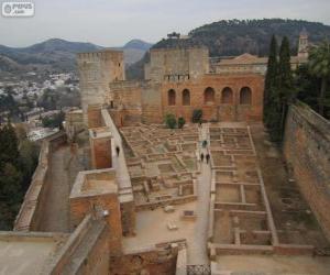 Układanka Alcazaba de la Alhambra, Granada, Hiszpania