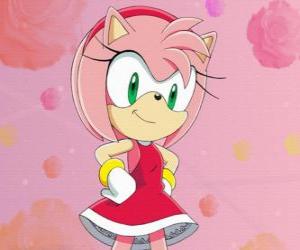 Układanka Amy Rose, samica etiopski deklarowanego dziewczyną Sonic