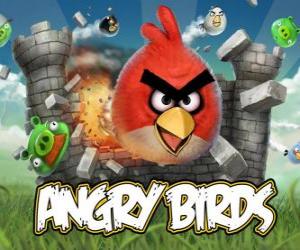 Układanka Angry Ptaki Rovio to gra wideo. Angry ptaki atakują świnie, którzy kradną jaj