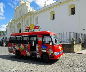 Układanka Antigua City Tour, autobus