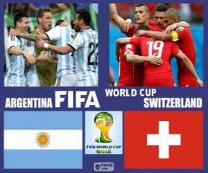 Układanka Argentyna - Szwajcaria, mecze ósmej, Brazylia 2014