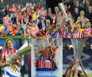 Układanka Atletico Madryt Champion League Europa 2009-10