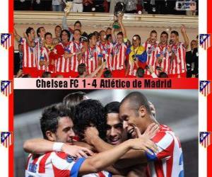 Układanka Atlético de Madrid mistrz Superpuchar Europy UEFA 2012