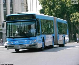 Układanka Autobus członowy dwóch modułów