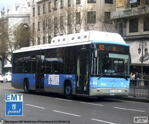 Układanka Autobusy miejskie w Madrycie