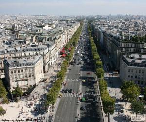 Układanka Avenue des Champs-Élysée, Paryż
