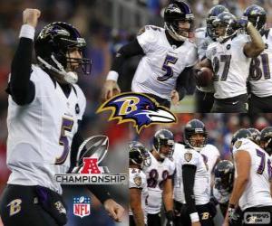 Układanka Baltimore Ravens mistrz AFC 2012