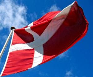 Układanka Banderą Danii