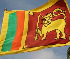 Układanka Banderą Sri Lanka