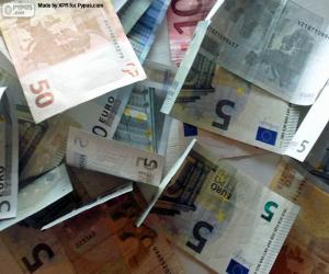 Układanka Banknoty euro