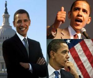 Układanka Barack Obama pierwszy czarny prezydent piastować urzędu Stany Zjednoczone Ameryki