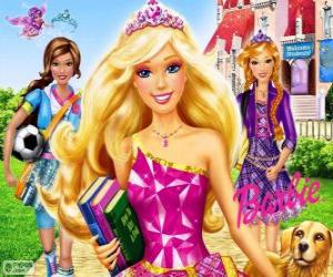 Układanka Barbie Princess w szkole