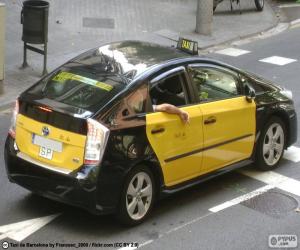 Układanka Barcelona taxi