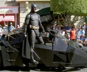 Układanka Batman w jego Batmobile