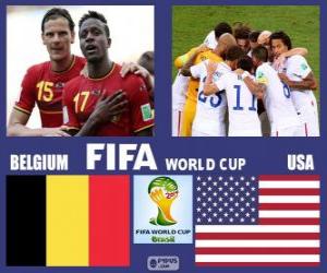 Układanka Belgia - Stany Zjednoczone, mecze ósmej, Brazylia 2014