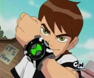 Układanka Ben 10 alien z Omnitrix zegarek na przegubie