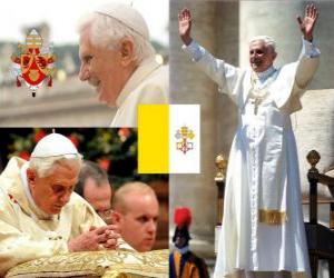 Układanka Benedykt XVI, Joseph Ratzinger Alois jest 265 th papież Kościoła katolickiego.