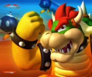 Układanka Bowser Koopa lub King, głównym wrogiem w grach Mario