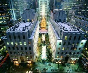 Układanka Boże Narodzenie - Świąteczne in Rockefeller Center