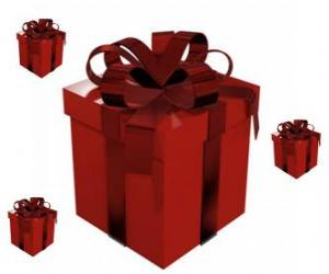 Układanka Boże Narodzenie, Świąteczne prezent pudełka