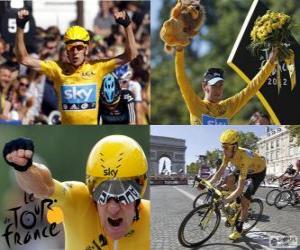 Układanka Bradley Wiggins zwycięzca Tour de France 2012