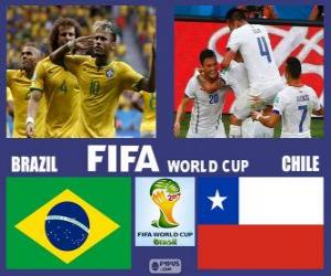 Układanka Brazylia - Chile, mecze ósmej, Brazylia 2014