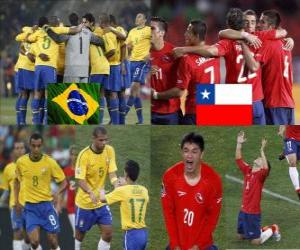 Układanka Brazylia - Chile, RPA 2010