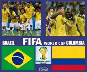 Układanka Brazylia - Kolumbia, ćwierćfinały, Brazylia 2014