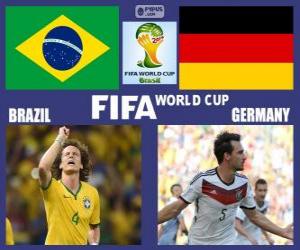 Układanka Brazylia - Niemcy, półfinał, Brazylia 2014