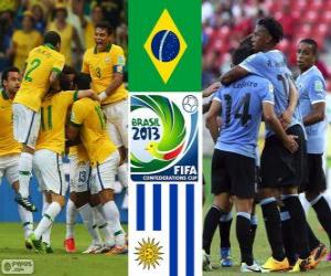 Układanka Brazylia - Urugwaj, półfinał, Puchar Konfederacji w piłce nożnej 2013