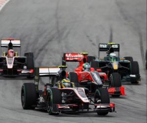 Układanka Bruno Senna - HRT - Sepang 2010