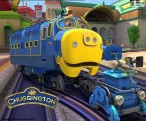 Układanka Bruno, silne lokomotywa Diesla elektryczna z Chuggington