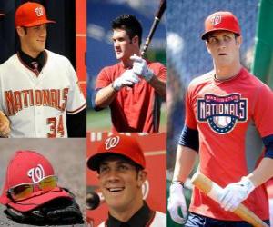 Układanka Bryce Harper baseballistą Washington Nationals