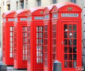 Układanka Budki telefoniczne w Londynie